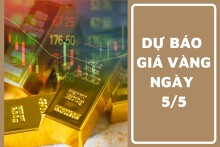 Dự báo giá vàng 5/5: Có thể tăng theo thị trường thế giới?