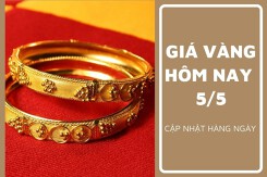 Giá vàng hôm nay 5/5: Vàng SJC điều chỉnh trái chiều 50.000 đồng/lượng