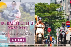 Dự báo thời tiết ngày mai 3/6/2023: Hà Nội, Đà Nẵng nắng nóng gay gắt, TP HCM tiếp tục mưa về chiều tối