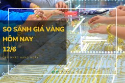So sánh giá vàng hôm nay 12/6: Vàng SJC giao dịch ở mức 67,05 triệu đồng/lượng phiên đầu tuần