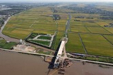 Toàn cảnh tuyến đường bộ ven biển Nam Định đang xây dựng