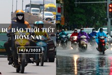 Dự báo thời tiết hôm nay 14/6/2023: Hà Nội, TP HCM đều có mưa, Đà Nẵng ngày nắng nóng