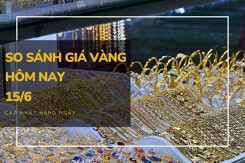 So sánh giá vàng hôm nay 15/6: Vàng SJC tăng nhẹ, lên ngưỡng 67,12 triệu đồng/lượng