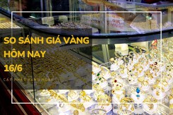 So sánh giá vàng hôm nay 16/6: Đồng loạt đi lên, vàng trang sức tăng đến 300.000 đồng/lượng