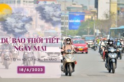Dự báo thời tiết ngày mai 18/6/2023: Hà Nội, Đà Nẵng tiếp tục nắng nóng gay gắt, TP HCM đôi lúc có mưa
