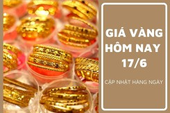 Giá vàng hôm nay 17/6: Vàng SJC ghi nhận giảm 50.000 đồng/lượng phiên cuối tuần