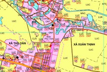 Bản đồ quy hoạch sử dụng đất xã Xuân Thịnh, huyện Triệu Sơn, tỉnh Thanh Hóa đến năm 2030