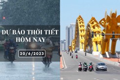 Dự báo thời tiết hôm nay 20/6/2023: Hà Nội, Đà Nẵng và TP HCM ngày nắng, chiều và chiều tối có mưa rải rác
