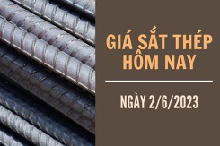 Giá sắt thép xây dựng hôm nay 2/6: Tăng thêm 14 nhân dân tệ/tấn