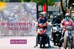 Dự báo thời tiết ngày mai 22/6/2023: Hà Nội, Đà Nẵng nắng nóng gay gắt, TP HCM đêm ít mưa, ngày nắng