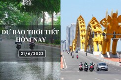 Dự báo thời tiết hôm nay 21/6/2023: Hà Nội, Đà Nẵng nắng nóng gay gắt, đêm có mưa, TP HCM chiều tối có mưa