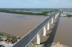 Hình ảnh cầu Văn Úc nối Tiên Lãng - Kiến Thụy, Hải Phòng chờ ngày thông xe