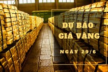 Dự báo giá vàng 29/6: Giảm đồng loạt cả trong nước và thế giới?