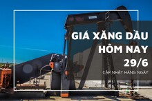 Giá xăng dầu hôm nay 29/6: Giảm nhẹ sau khi tăng vọt khoảng 3%
