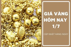 Giá vàng hôm nay 1/7: Tăng từ 50.000 đồng/lượng đến 100.000 đồng/lượng sáng cuối tuần