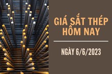 Giá sắt thép xây dựng hôm nay 6/6: Tăng lên mức 3.658 nhân dân tệ/tấn