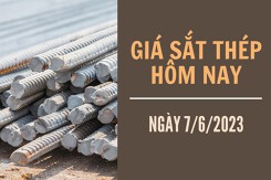 Giá sắt thép xây dựng hôm nay 7/6: Quay đầu giảm 13 nhân dân tệ/tấn