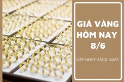 Giá vàng hôm nay 8/6: Vàng SJC ghi nhận giảm từ 50.000 đồng/lượng đến 100.000 đồng/lượng