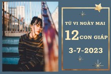 Tử vi ngày mai của 12 con giáp 3/7/2023: Dần tài lộc khá ổn, Tuất công việc êm đẹp