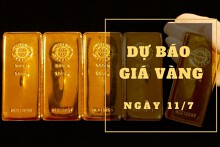 Dự báo giá vàng 11/7: Khả năng sẽ giảm vào đầu phiên?