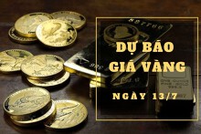 Dự báo giá vàng 13/7: Có thể tiếp tục tăng?