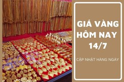 Giá vàng hôm nay 14/7: Vàng SJC tăng không quá 100.000 đồng/lượng