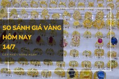 So sánh giá vàng hôm nay 14/7: Vàng SJC tiếp tục tăng, lên ngưỡng 67,37 triệu đồng/lượng