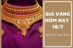 Giá vàng hôm nay 18/7: Tăng giảm không đồng nhất, mức tăng cao nhất 100.000 đồng/lượng