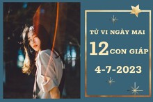 Tử vi ngày mai của 12 con giáp 4/7/2023: Tý tài lộc bấp bênh, Mùi tình cảm đáng ngưỡng mộ