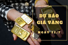 Dự báo giá vàng 22/7: Sẽ giảm thêm vào phiên cuối tuần?
