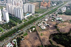 Toàn cảnh khu đất tại TP Thủ Đức mà Gamuda Land sẽ mua lại: Mặt tiền Mai Chí Thọ, được xây 6 toà tháp 29 - 39 tầng