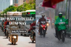 Dự báo thời tiết hôm nay 24/7/2023: Hà Nội nắng nóng, Đà Nẵng ngày nắng, chiều mưa, TP HCM cục bộ có mưa vừa