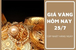 Giá vàng hôm nay 25/7: Ghi nhận tăng giảm không đồng nhất 50.000 đồng/lượng