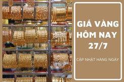 Giá vàng hôm nay 27/7: Đồng loạt đứng yên trên diện rộng