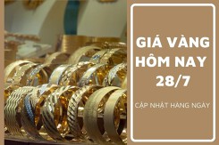 Giá vàng hôm nay 28/7: Giảm từ 50.000 đồng/lượng đến 150.000 đồng/lượng