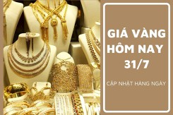 Giá vàng hôm nay 31/7: Điều chỉnh giảm 50.000 đồng/lượng phiên giao dịch đầu tuần
