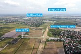Toàn cảnh đường Thái Bình - Cầu Nghìn đang mở qua thành phố và huyện Đông Hưng