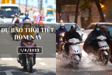 Dự báo thời tiết hôm nay 1/8/2023: Hà Nội có lúc mưa to, Đà Nẵng ngày nắng chiều mưa, TP HCM có mưa về đêm