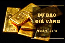 Dự báo giá vàng 11/8: Có thể tăng thêm vào đầu phiên?