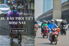 Dự báo thời tiết hôm nay 11/8/2023: Hà Nội cục bộ có mưa to, Đà Nẵng vẫn nắng nóng, TP HCM ngày nắng