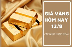 Giá vàng hôm nay 12/8: Tăng giảm không đồng nhất 100.000 đồng/lượng sáng cuối tuần