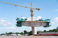 Cầu Châu Đốc dự kiến hoàn thành vào giữa năm 2024, sớm nửa năm so với kế hoạch ban đầu