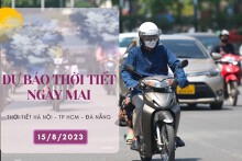 Dự báo thời tiết ngày mai 15/8/2023: Hà Nội và TP HCM sáng nắng chiều mưa, Đà Nẵng tiếp tục nắng nóng gay gắt