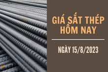 Giá sắt thép xây dựng hôm nay 15/8: Mở rộng đà giảm thêm 12 nhân dân tệ/tấn