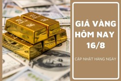 Giá vàng hôm nay 16/8: Vàng SJC giảm không quá 100.000 đồng/lượng