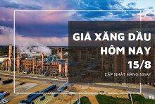 Giá xăng dầu hôm nay 15/8: Sàn Tokyo tăng nhẹ