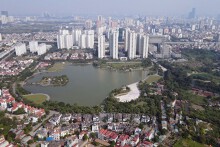 Công trình khách sạn thuộc Khu đô thị Thành phố Giao lưu của Geleximco được tăng chiều cao lên 15 tầng