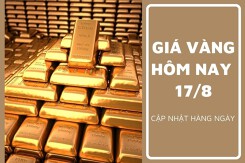 Giá vàng hôm nay 17/8: Vàng SJC giảm 50.000 đồng/lượng