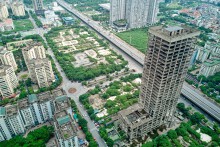 Cận cảnh toà tháp VICEM cao 31 tầng chuẩn bị được hồi sinh sau nhiều năm hoang hoá