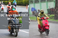 Dự báo thời tiết hôm nay 22/8/2023: Hà Nội, Đà Nẵng và TP HCM ngày nắng, chiều và tối có mưa